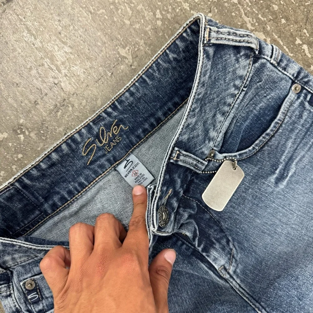 Silver Jeans Flare Denim Women 26 Blue Excellent Y2K Low Rise Bootcut Vintage
